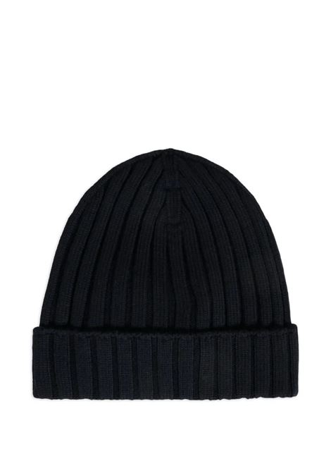 Berretto In Lana Blu Con Patch Logo MONCLER ENFANT | 951-3B00006 M1131742